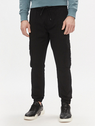 Calvin Klein pánske čierne cargo nohavice - M (BEH)