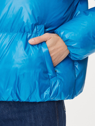 Tommy Hilfiger dámska modrá páperová bunda s kapucňou - XS (CZU)