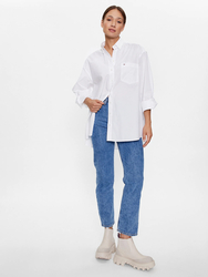 Tommy Jeans dámska biela košeľa - XXS (YBR)