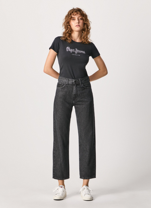 Pepe Jeans dámske čierne tričko BEATRICE
