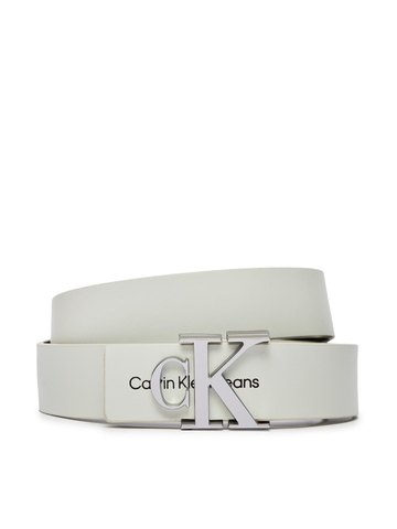 Calvin Klein dámsky biely kožený opasok