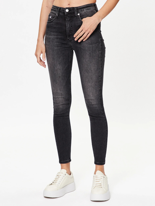 Calvin Klein dámske tmavo šedé džínsy