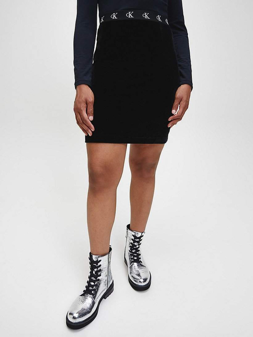 Calvin Klein dámska čierna semišová sukňa