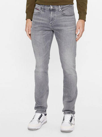 Tommy Jeans pánske šedé džínsy