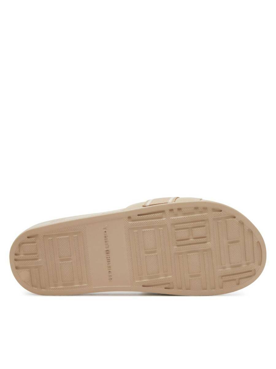 detail Tommy Hilfiger dámske béžové šľapky