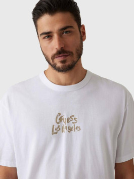 nahlad Guess pánske biele tričko