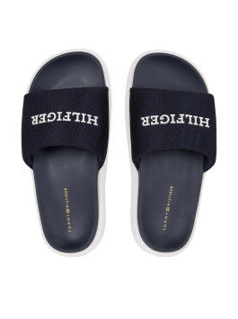 nahlad Tommy Hilfiger dámske tmavo modré šľapky