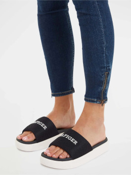 nahlad Tommy Hilfiger dámske tmavo modré šľapky