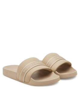 nahlad Tommy Hilfiger dámske béžové šľapky