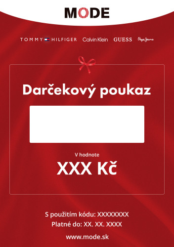 Darčekový poukaz - červený