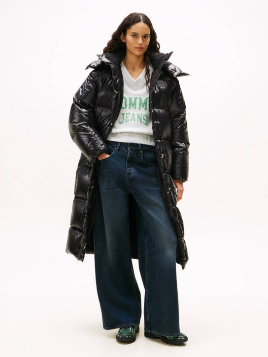 Tommy Jeans dámsky čierny zimný kabát