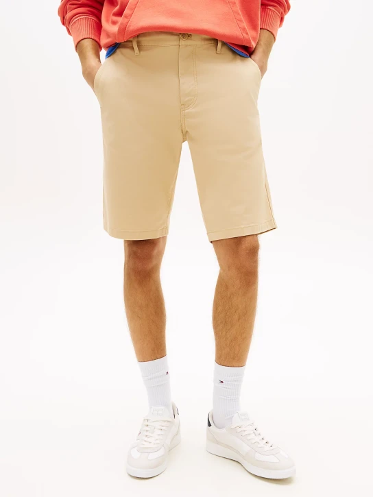 Tommy Jeans pánske béžové kraťasy