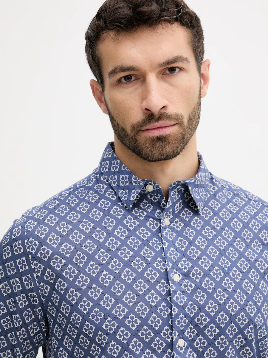 Pepe Jeans pánska modrá košeľa Corban - M (583)