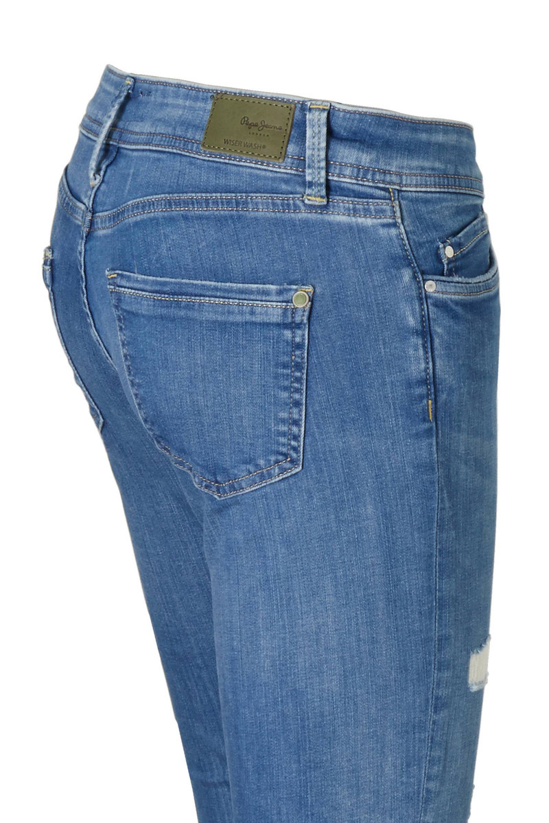 Pepe Jeans dámske modré džínsy Pixie - 26/30 (0)