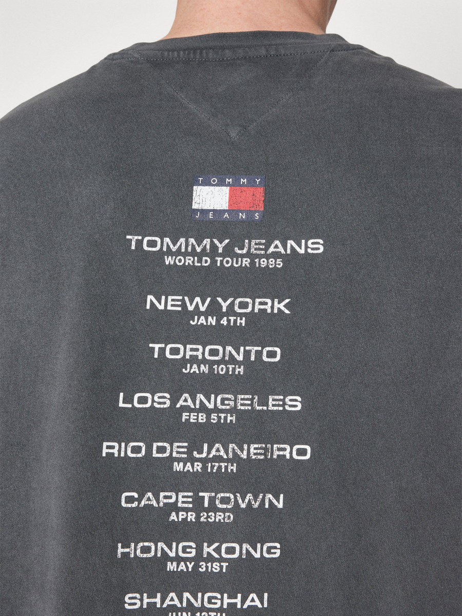 Tommy Jeans pánske šedé tričko VINTAGE TIGER - XL (PUB)