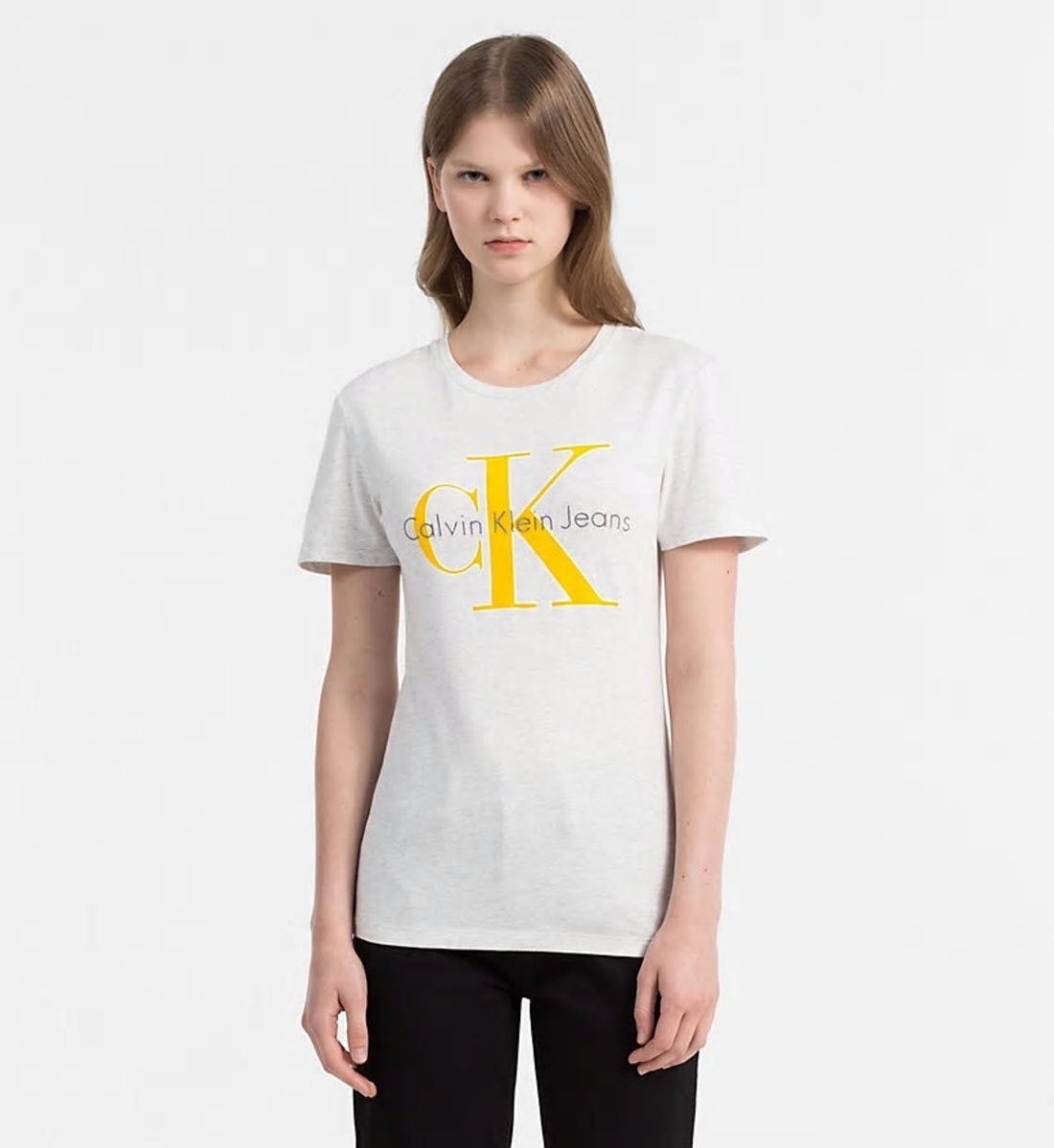 Calvin Klein dámske melírované tričko - XS (172)