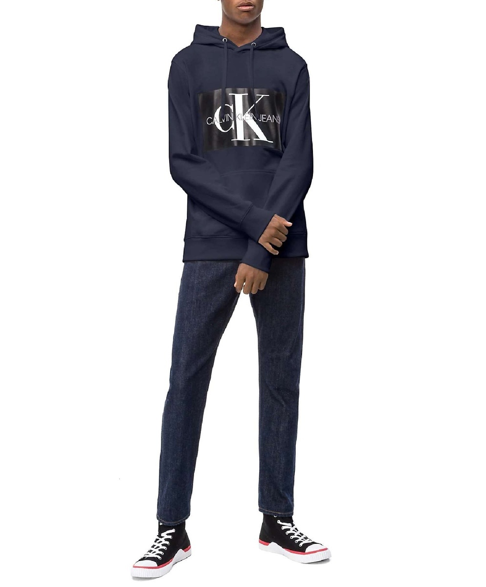 Calvin Klein pánska tmavomodrá mikina s kapucňou - XL (402)