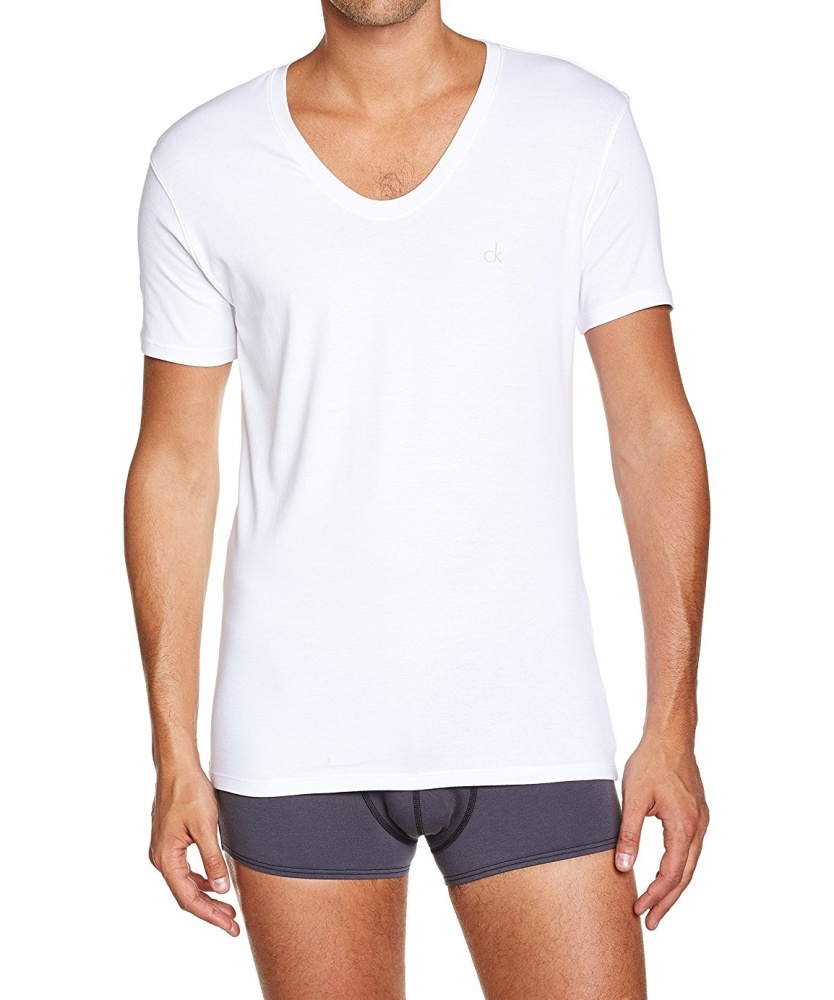 Calvin Klein pánske biele tričko - XL (100)