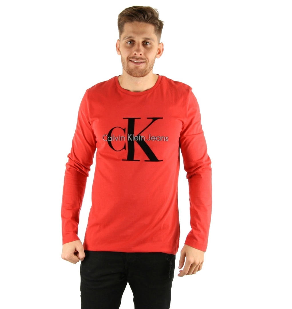 Calvin Klein pánske červené tričko - XL (691)