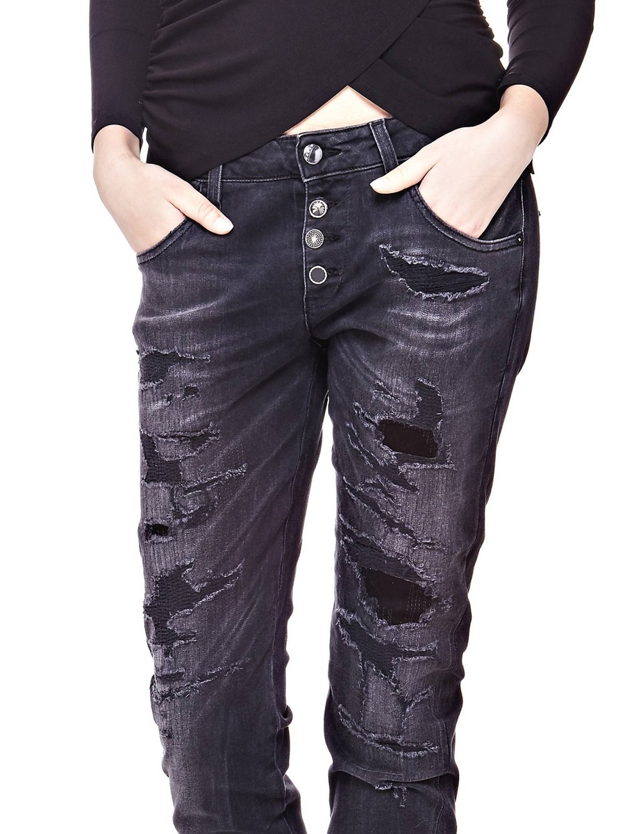 Guess dámske čierne džínsy - 28 (WIBK)