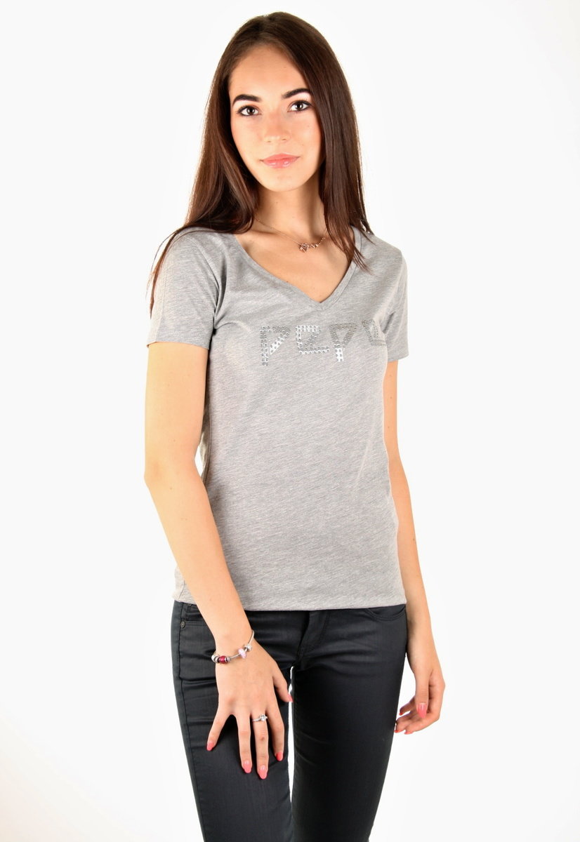 Pepe Jeans dámske šedé tričko Serena - XS (933)