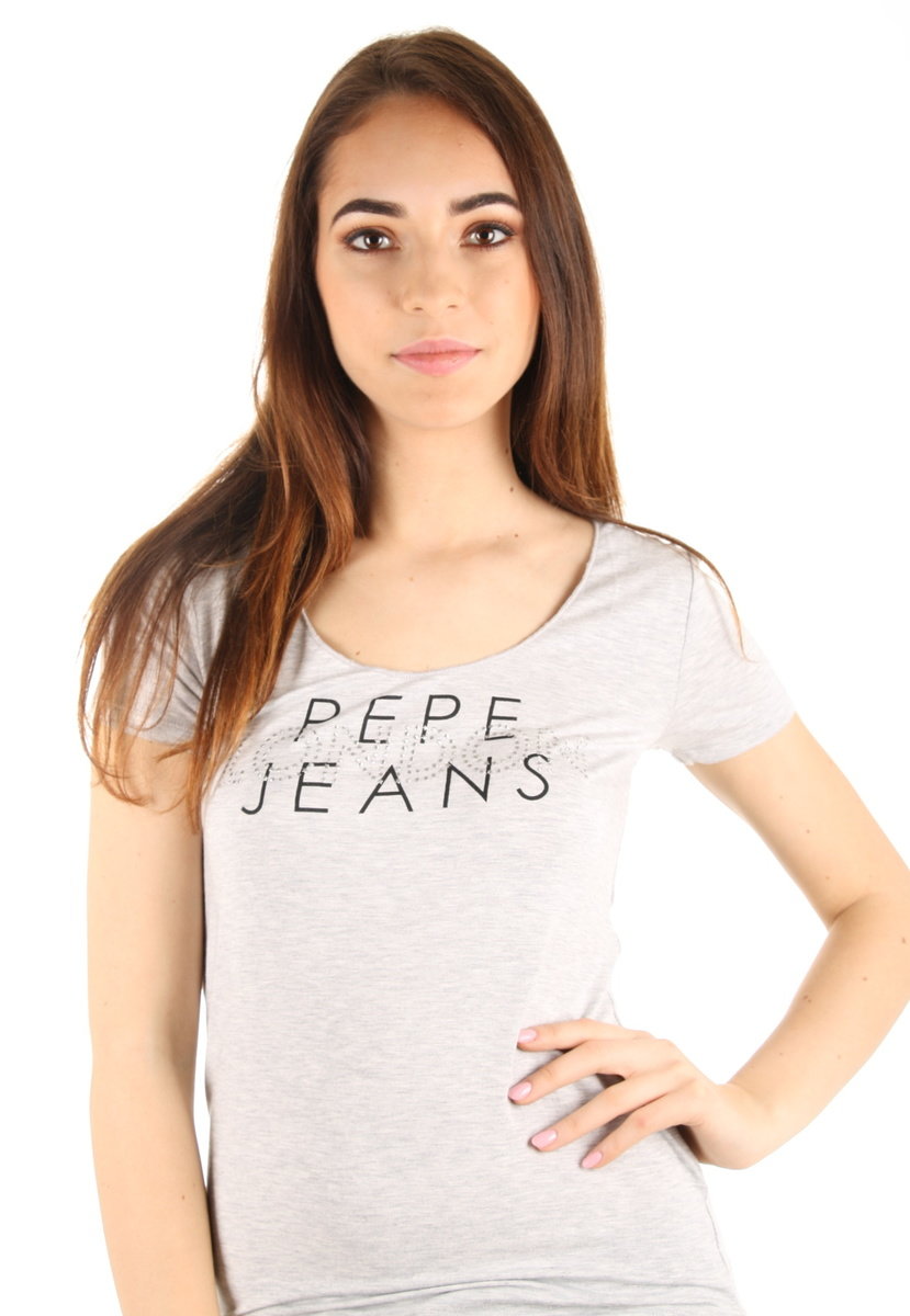 Pepe Jeans dámske šedé tričko Brent - S (933)
