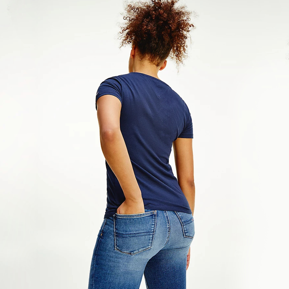 Tommy Jeans dámske modré tričko - M (C87)