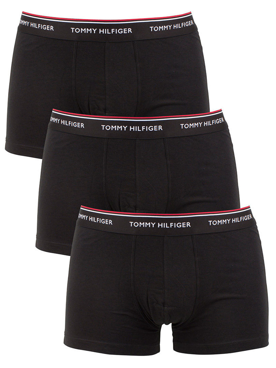 Tommy Hilfiger sada pánskych čiernych boxeriek - S (990BLAC)