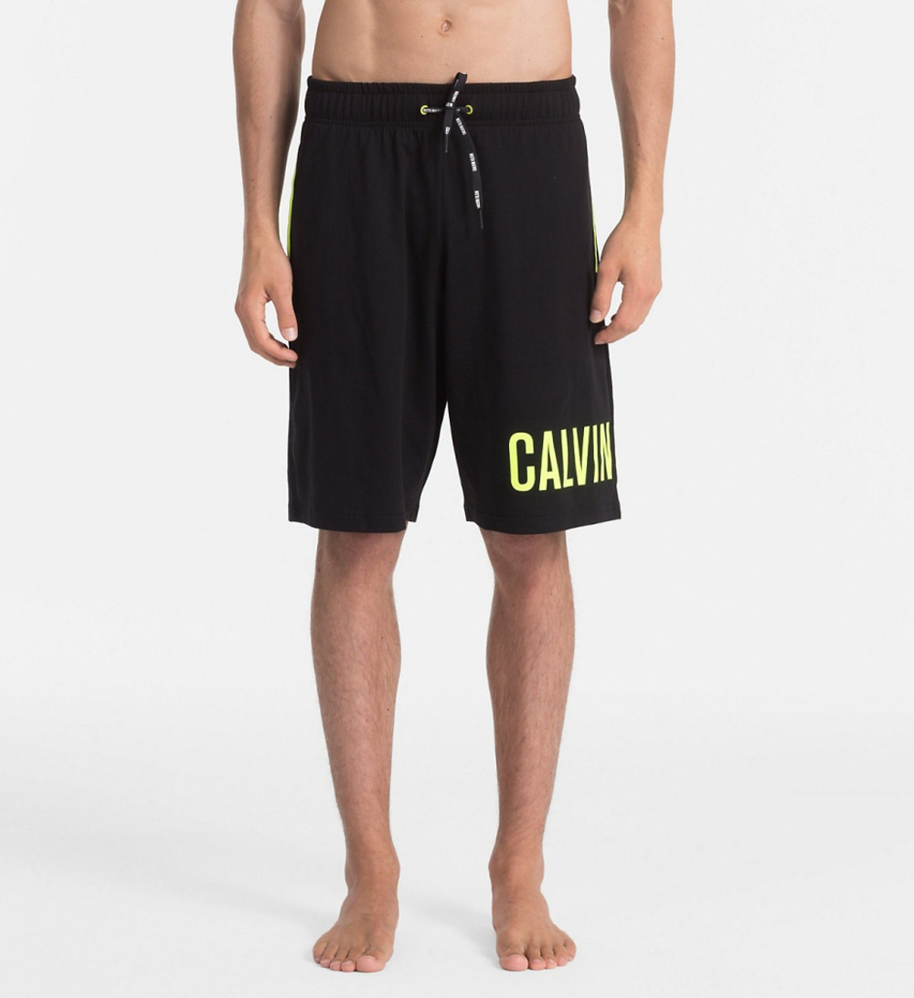 Calvin Klein pánske čierne šortky Jersey - S (001)
