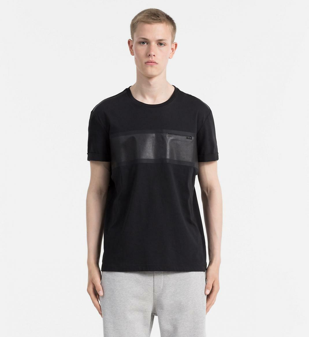 Calvin Klein pánske čierne tričko - L (099)