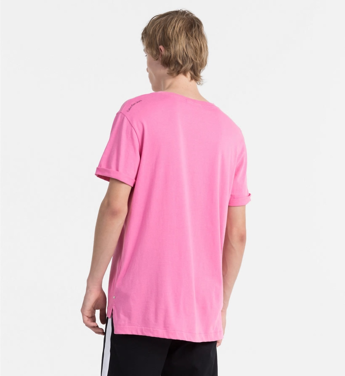 Calvin Klein pánske ružové tričko - L (694)