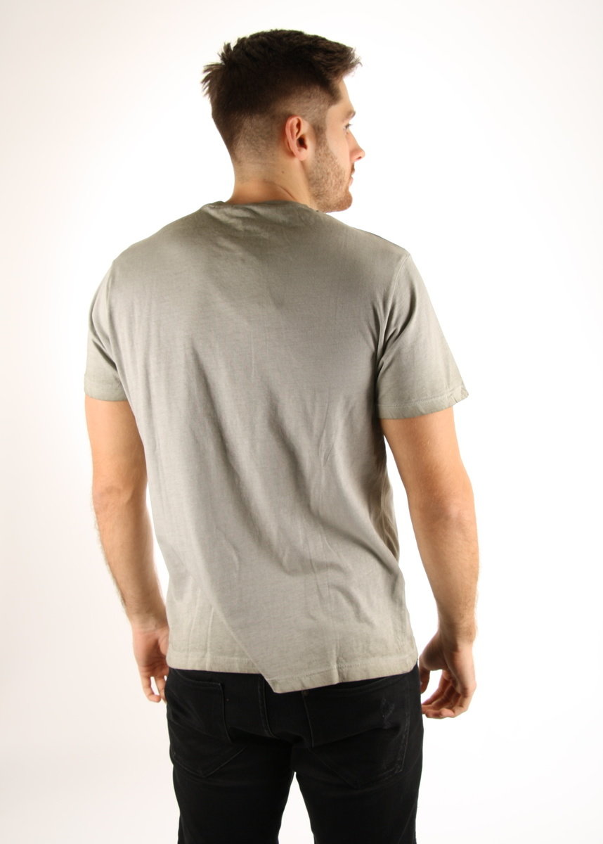 Pepe Jeans pánske šedo-zelené tričko West - L (716)