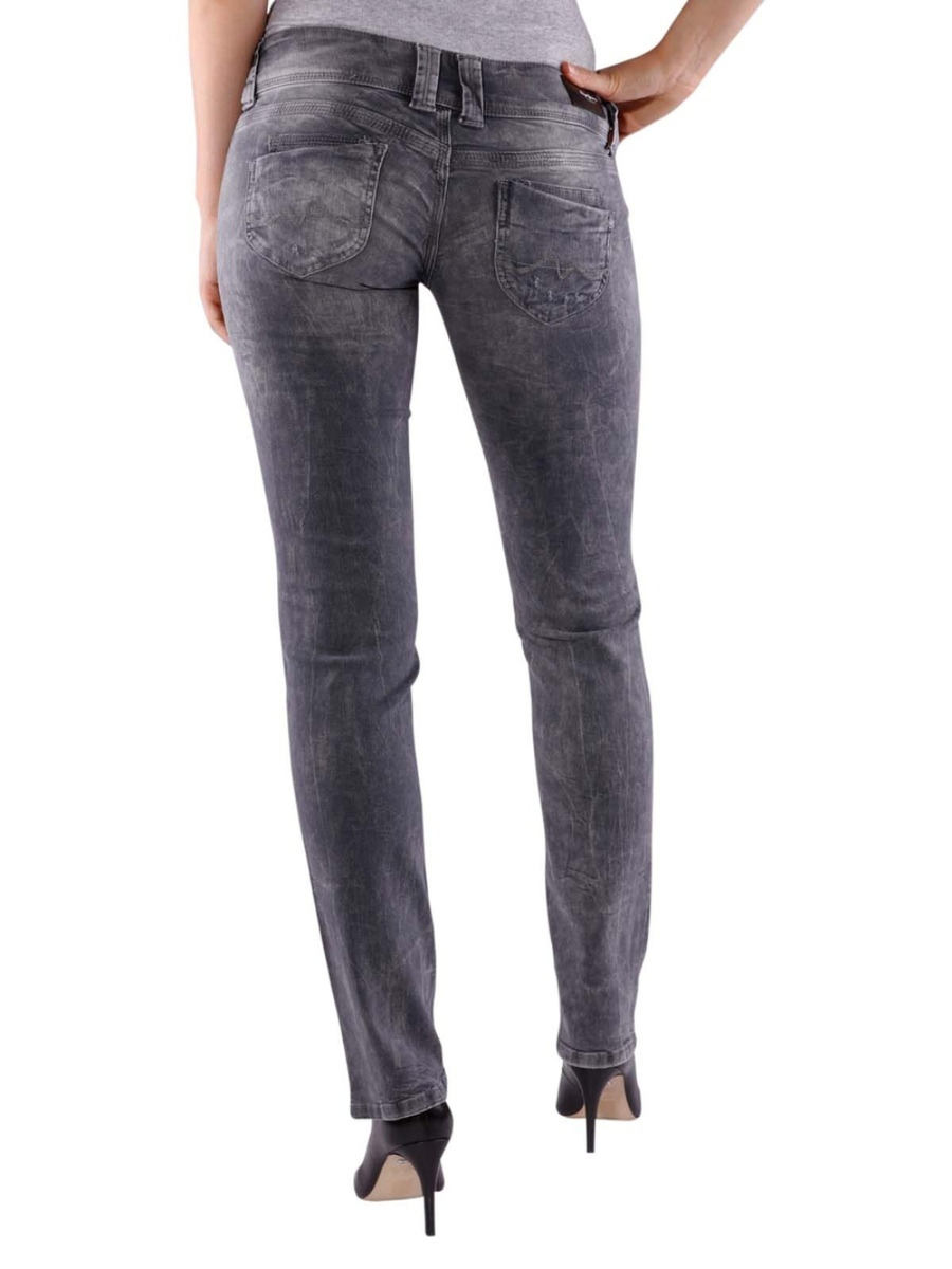 Pepe Jeans dámske sivé džínsy Venus - 26/32 (0)