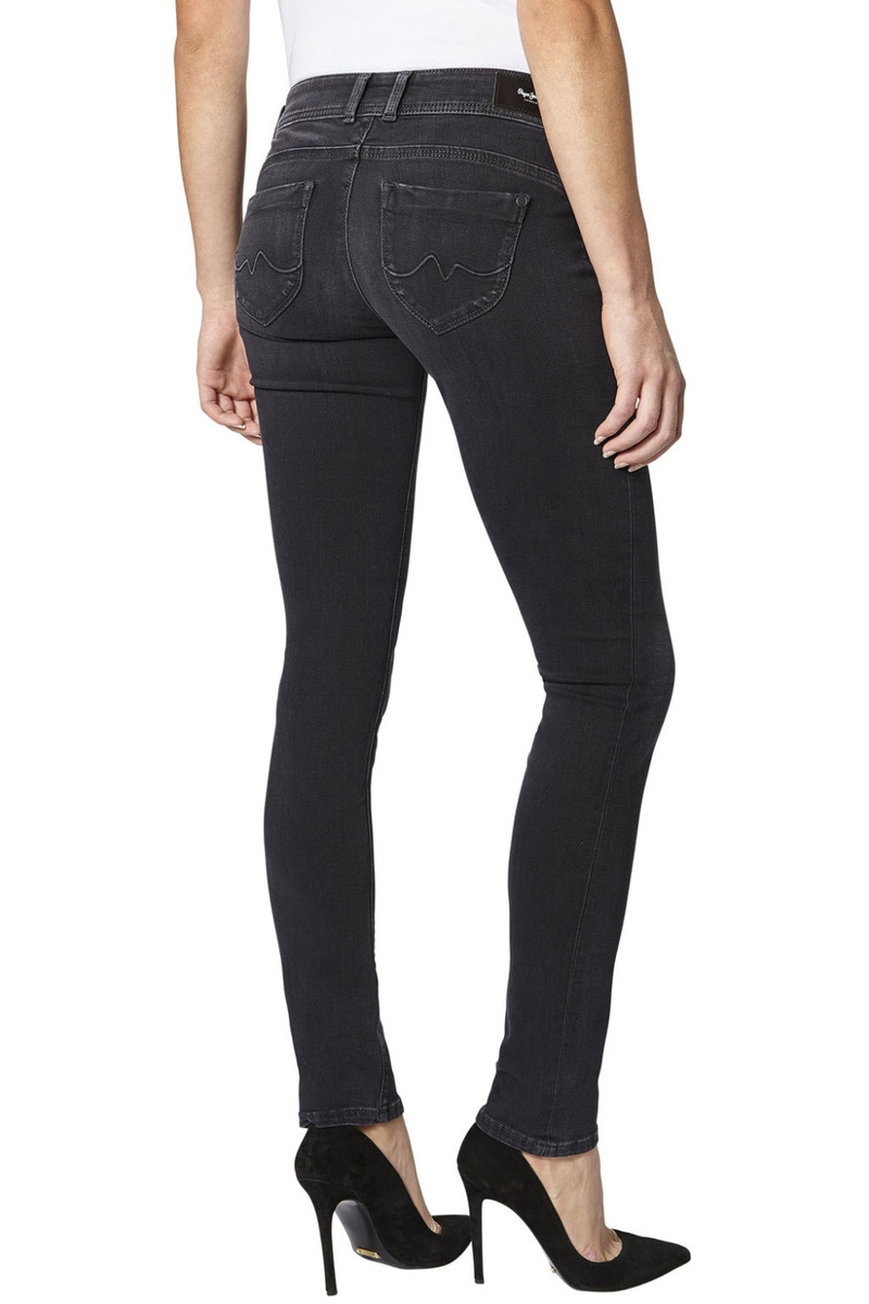 Pepe Jeans dámske džínsy New Brook vo farbe - spraná čierna - 31/34 (000)