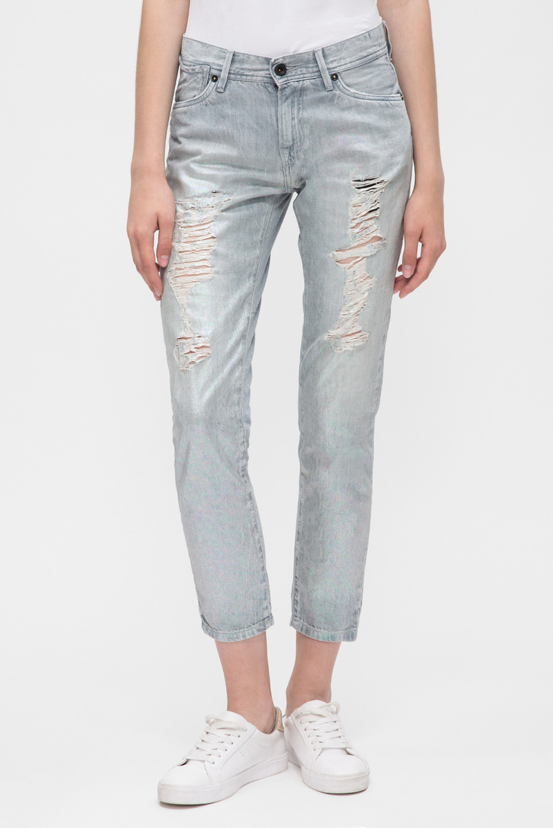 Pepe Jeans dámske holografické 7/8 džínsy Joey - 29/28 (000)