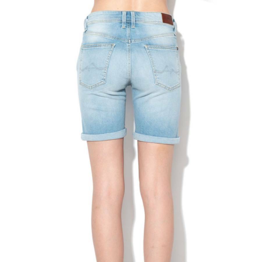 Pepe Jeans dámske svetlomodré šortky Poppy - 28 (0)