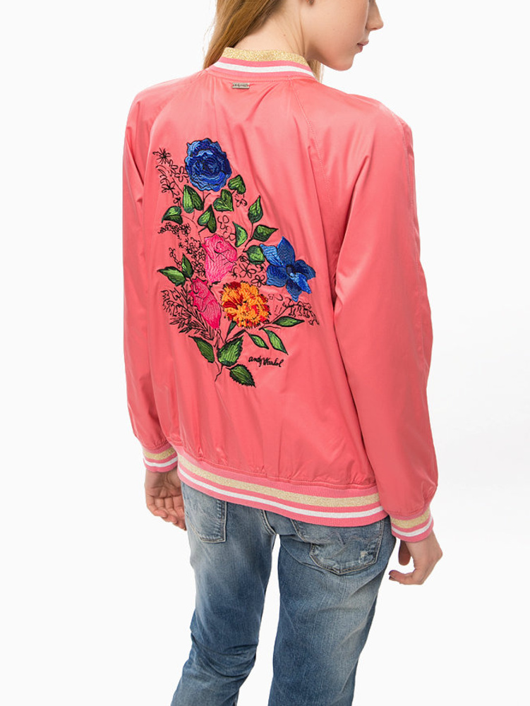 Pepe Jeans dámsky ružový bomber Amie z kolekcie Andy Warhol - S (337)