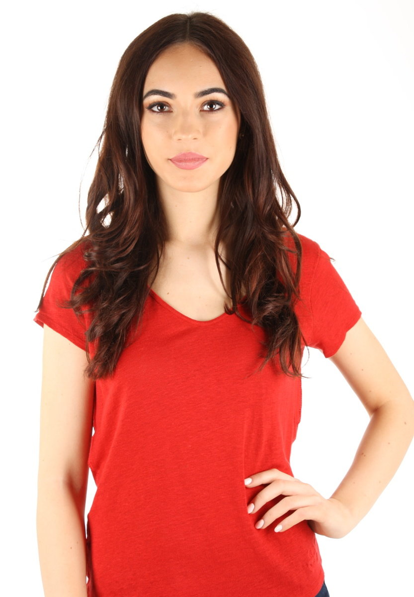 Pepe Jeans dámske červené tričko - XS (264)