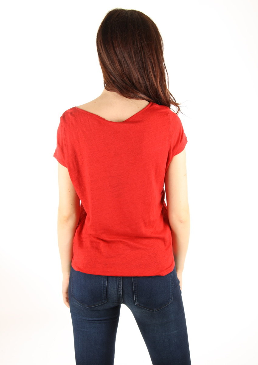 Pepe Jeans dámske červené tričko - XS (264)