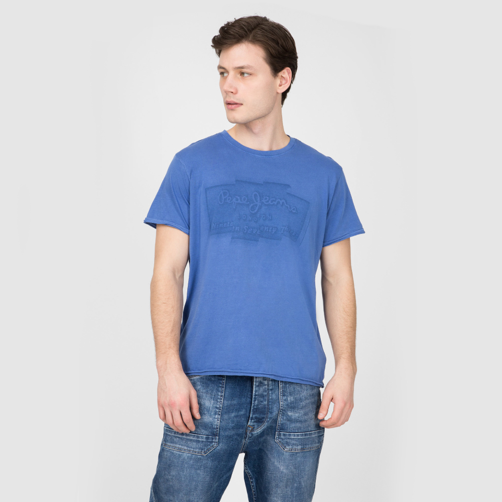 Pepe Jeans pánske modré tričko Izzo - XL (563)