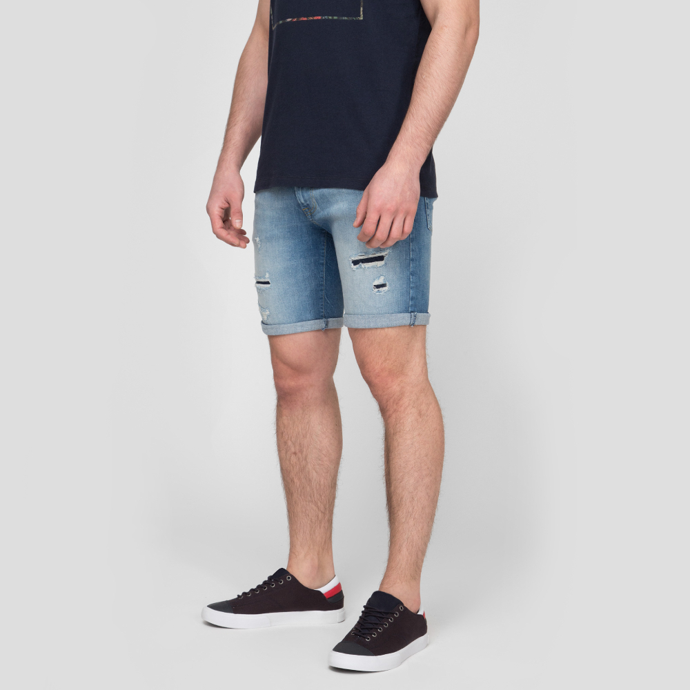 Pepe Jeans pánske svetlomodré džínsové šortky - 30 (000)