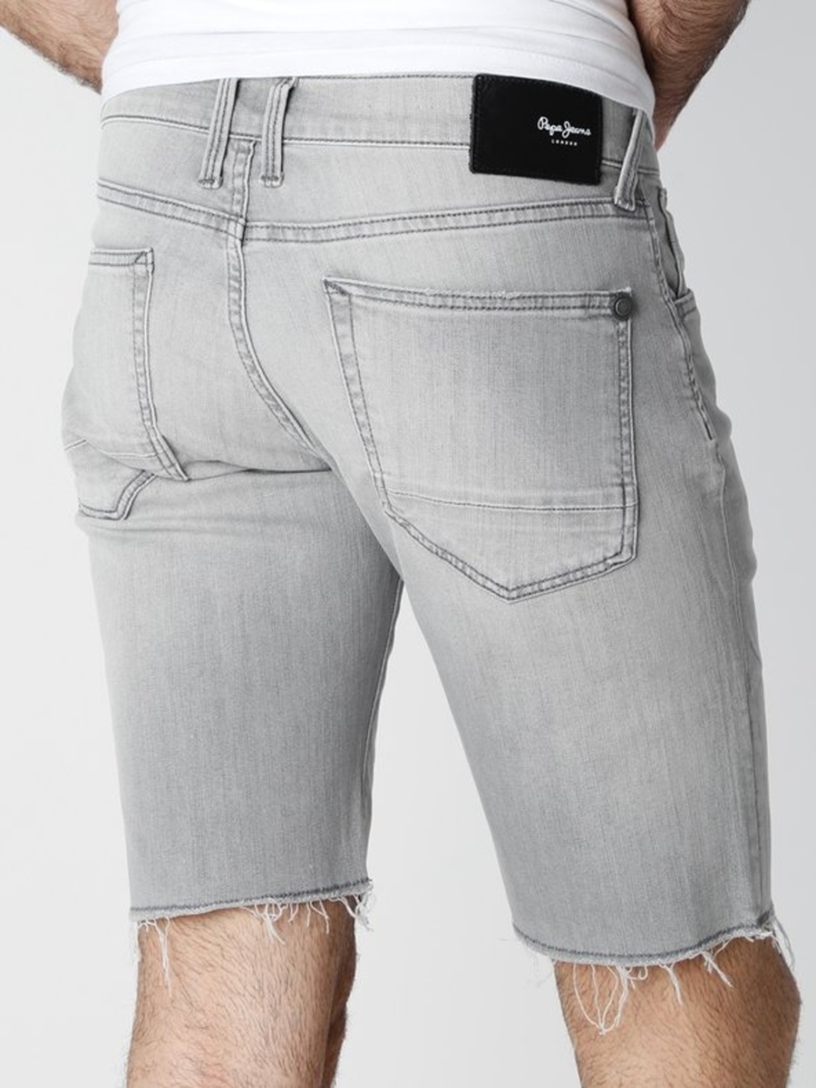 Pepe Jeans pánske šedé šortky Chap - 30 (0)