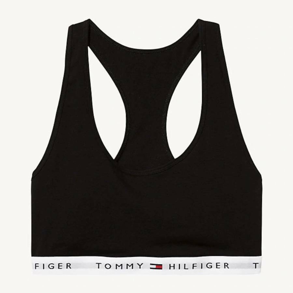 Tommy Hilfiger dámska čierna športová podprsenka Iconic - XL (990)