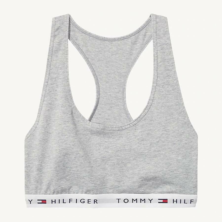 Tommy Hilfiger dámska šedá športová podprsenka Iconic - XS (004)