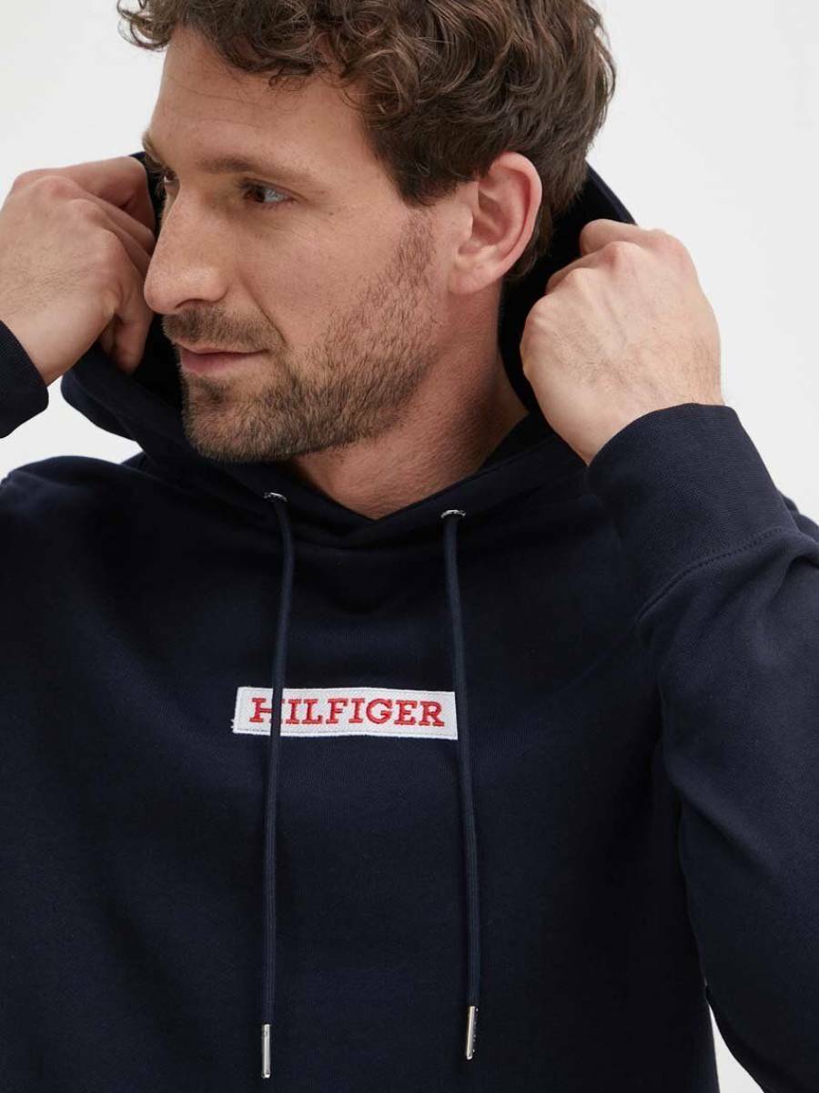 Tommy Hilfiger pánska tmavo modrá mikina - S (DW5)