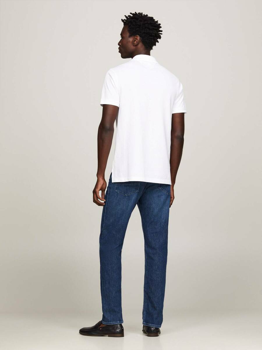 Tommy Hilfiger pánske biele polo - XXXL (YBR)