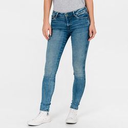 Pepe Jeans dámske modré džínsy Pixie Stitch - 26/30 (000)