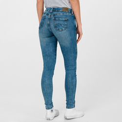 Pepe Jeans dámske modré džínsy Pixie Stitch - 26/30 (000)