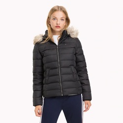 Tommy Hilfiger dámska čierna páperová bunda Essential