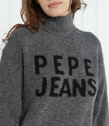 Pepe Jeans dámske šedé šaty DENISSE s potlačou - XS (963)